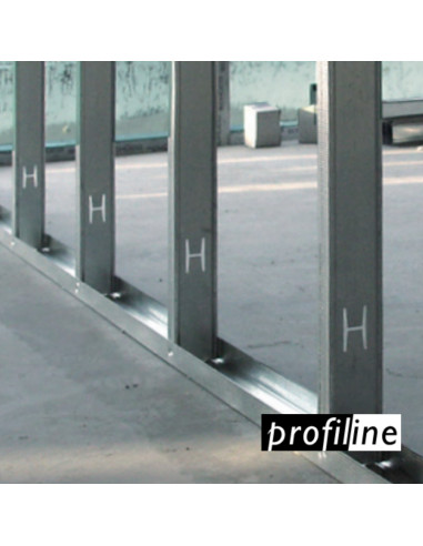 Profilis horizontalus pertvarinis UW100/37, Profiline (pasirenkamas ilgis)