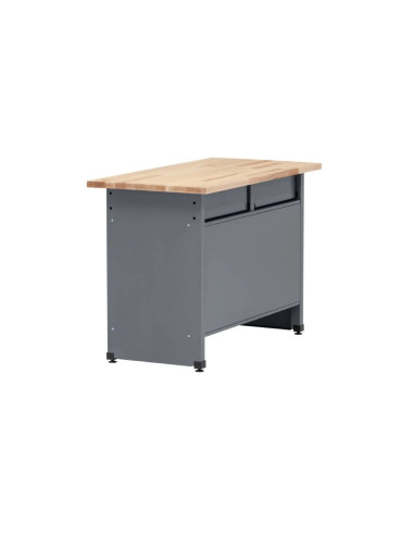 Darbo stalas su 5 stalčiais ir spintele, ilgis 120cm, KÜPPER