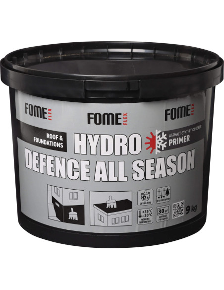 Bituminis gruntas FOME FLEX Hydro Defence All Season Primer, 9 kg. Statybinės medžiagos