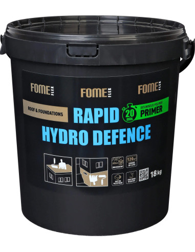 Bituminis gruntas FOME FLEX Rapid Hydro Defence Primer, 18 kg. Statybinės medžiagos