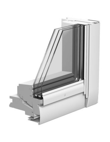 Stogo langas VELUX Premium GGL 3062 su rankena viršuje. Statybinės medžiagos.