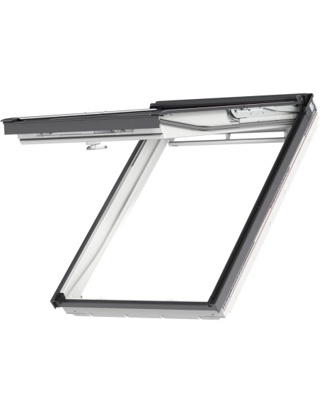 Stogo langas VELUX Premium GPU 0068 su rankena viršuje. Statybinės medžiagos.