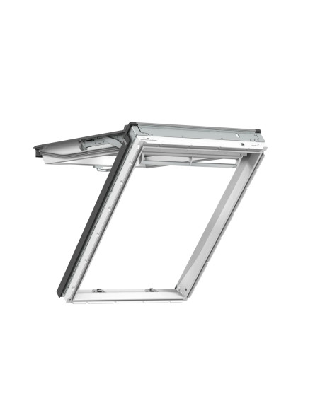 Stogo langas VELUX Premium GPU 0068 su rankena viršuje. Statybinės medžiagos.