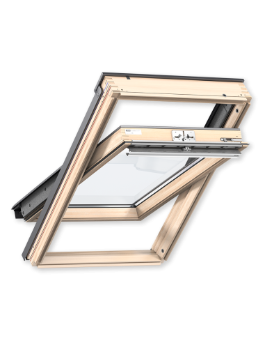 Originalus ekonomiškas stogo langas VELUX Standard GLL 1061 su rankena viršuje. Statybinės medžiagos .