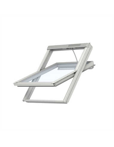 Stogo langas VELUX Premium GGL 3062 su rankena viršuje. Statybinės medžiagos.