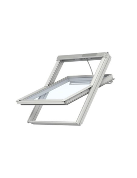 Stogo langas VELUX Premium GGL 3062 su rankena viršuje. Statybinės medžiagos.