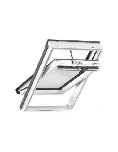 Drėgmei atsparus stogo langas VELUX Standard GLU 006130 SOLAR su rankena viršuje (įvairūs dydžiai). Statybinės medžiagos