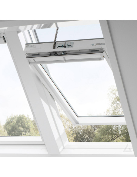 Stogo langas VELUX Premium GGU 006221 INTEGRA su rankena viršuje. Statybinės medžiagos.