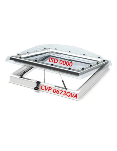 VELUX ISD 0100 | Matinis pieno spalvos kupolas stogui | Privatumas. Statybinės medžiagos.