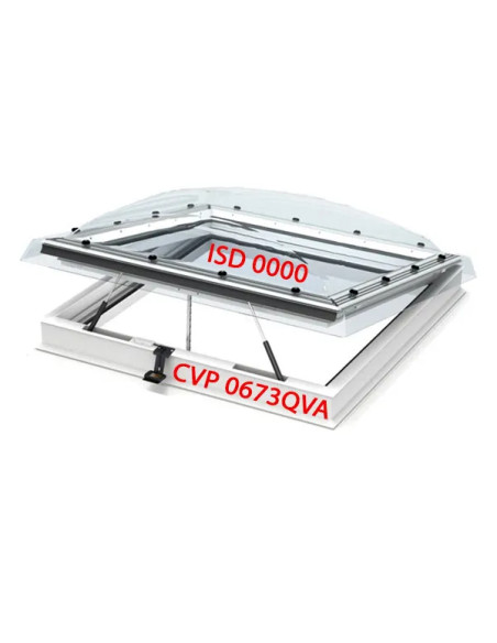 VELUX ISD 0100 | Matinis pieno spalvos kupolas stogui | Privatumas. Statybinės medžiagos.