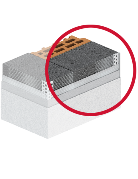 EJOT PAP03/01 (Profil 281) 3mm Baigiamasis profilis su tinkleliu 2m