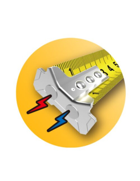 Ruletė Komelon MagGrip Dublx MD36, MD55, MD85 | Magnetinė, dvipusė. Statybinės medžiagos