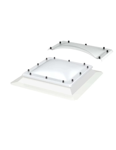 VELUX ISJ 0102 matinis akrilo kupolas | 2 sluoksniai | Statybų Turgus