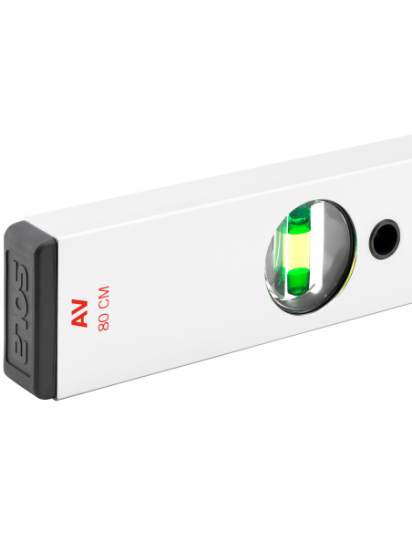 SOLA AV aliuminio gulsčiukas | Tikslumas 0.5 mm/m | FOCUS akutė. Statybinės medžiagos