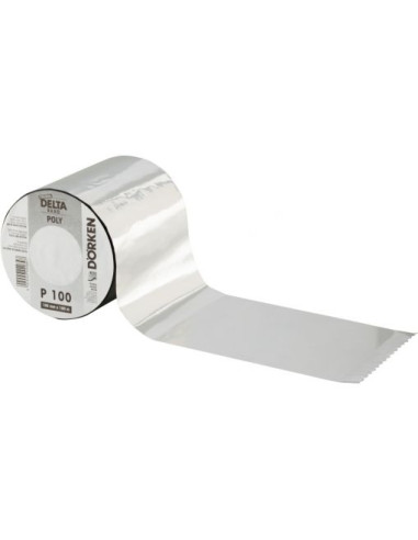 Klijavimo juosta, aliumizuota, DELTA® POLY-BAND P 100, plotis 100mm, rulone 100m. Statybinės medžiagos