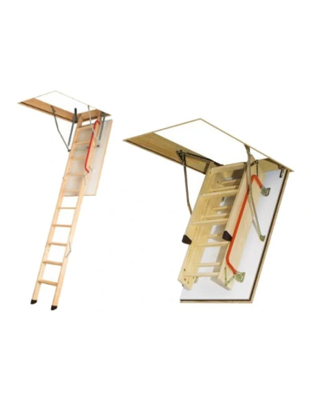 Fakro LWK Plus palėpės laiptai | Su turėklu ir antgaliais | Kaina