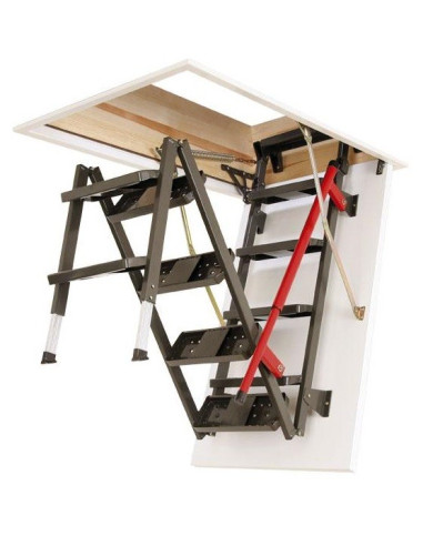 Fakro LML Lux laiptai | 13cm pakopos | Su apvadais | 280cm