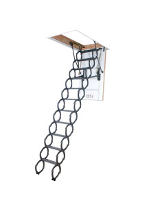 Fakro LST žirkliniai laiptai | Mažoms angoms | Metaliniai