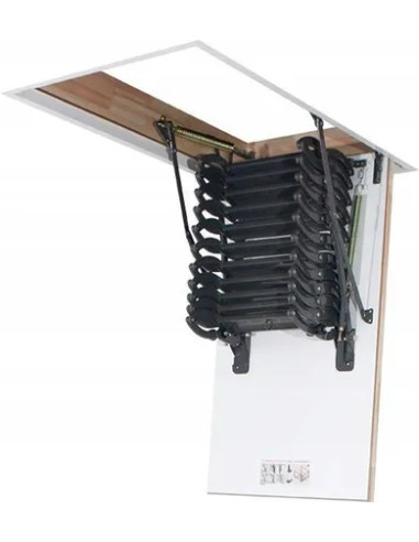 Fakro LST žirkliniai laiptai | Mažoms angoms | Metaliniai