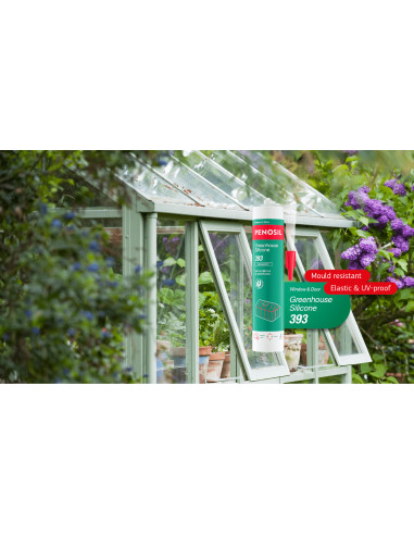Hermetikas šiltnamiams PENOSIL Premium Glasshouse Silicone. Statybinės medžiagos