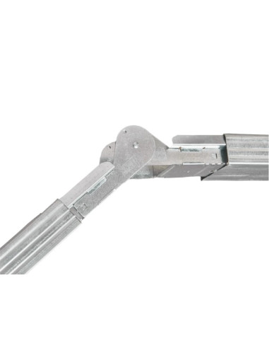 Sujungimo detalė-adapteris KNAUF Multiverbinder (30-280°). Skirta CD 60/27 profiliams jungti kampu. Cinkuotas plienas, aukšta ko