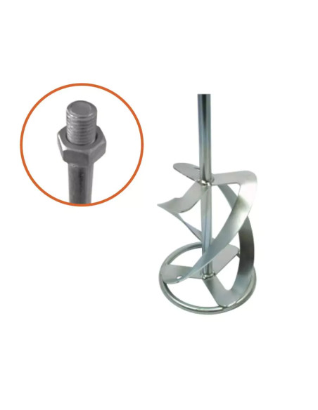 Maišytuvas mišiniams 15-25kg, d-120mm, L-600mm M14. Statybinės medžiagos