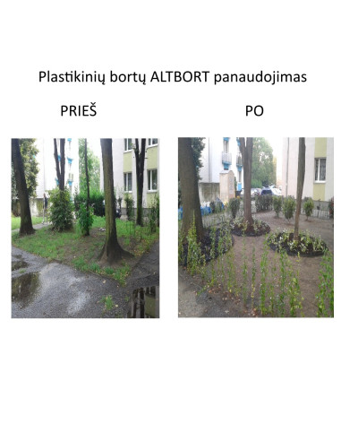 Rinkinys - 120 vnt Bortas trinkelėms + 450 vinių ALTBORT45. Statybinės medžiagos