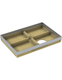 ANRIN polimerbetoninė vonelė batams valyti | Cinkuoto plieno briauna. Statybinės medžiagos