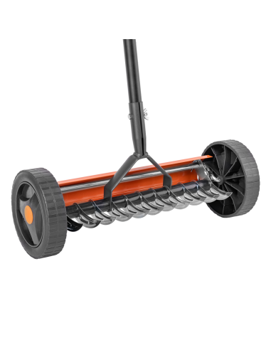 Rankinis aeratorius su ratukais 34 cm KT-V2045 | Samanų grėblys