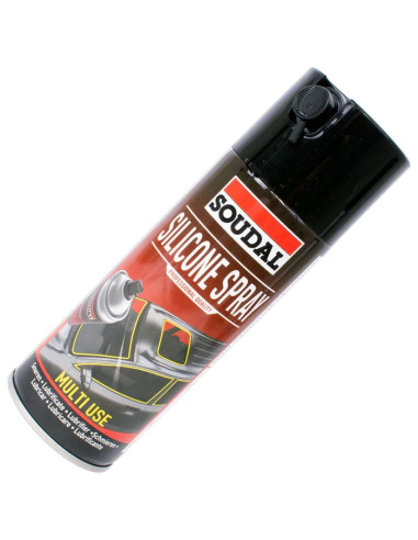 Silikoninis purškalas Soudal Silicone Spray 400ml | Skaidrus tepalas