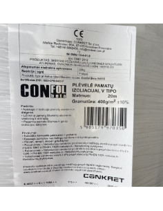 Rinkinys - 40 METRŲ PAMATAMS, membrana 1m aukščio - Membrana + Membranos užbaigimo profilis + kaiščiai + sandarinimo juosta 2