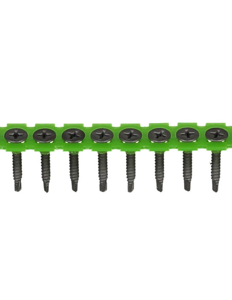 Sraigtai savisriegiai juostoje gipso kartono plokštei į metalą  GKP/MET, 3.5x25mm ESSVE [1000vnt]. Statybinės medžiagos . S