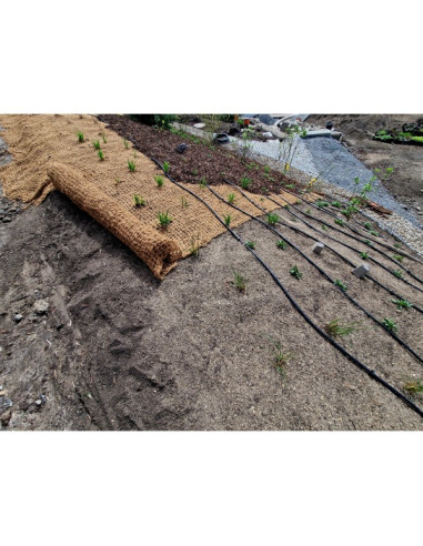 Tinklas priešerozinis, kokoso pluošto, JUTENON® ECC400, 2.0x50m [100m2]