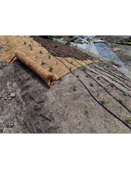 Tinklas priešerozinis, kokoso pluošto, JUTENON® ECC400, 2.0x50m [100m2]