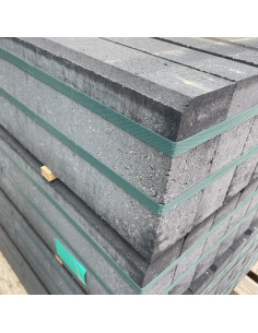 Vejos bortas 8, betoninis, storis 8cm, aukštis 20cm, ilgis 100cm, grafito spalvos