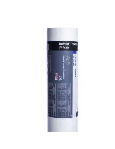 Vėjo izoliacinė Tyvek UV FACADE, 195g/m² 1.5x50m (75kv.m.) DuPont