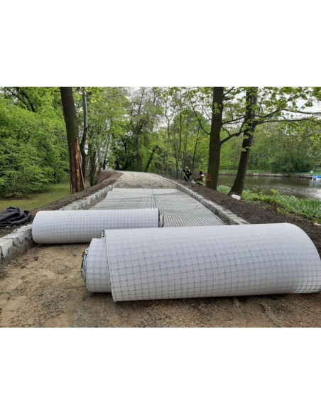 Geokompozitas PolGrid FSR BX – geotinklelis su geotekstile