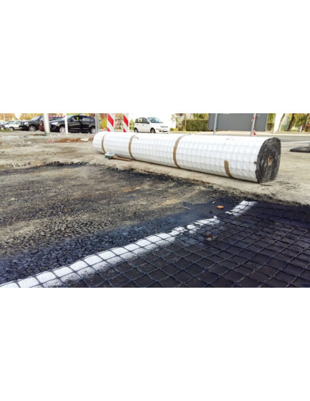 Geokompozitas PolGrid FSR BX – geotinklelis su geotekstile