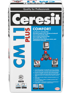 Klijai plytelių universalūs CM11 Comfort Plus Ceresit 25 kg. Statybinės medžiagos
