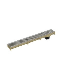 Žemas polimerbetonio latakas ANRIN SELF MINI su Heelguard | 1m