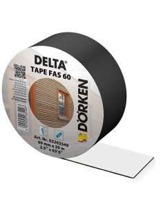 Klijavimo juosta DELTA Tape FAS 60 (atspari UV), 20m. Statybinės medžiagos