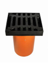 Teleskopinis ketaus dangtis su lietaus surinkimo anga D400, Ø315, 45 kg
