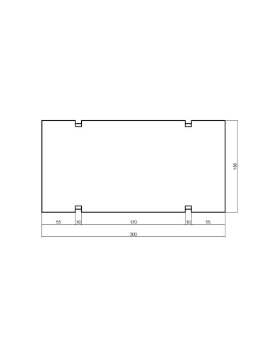 Betoninė kelio plokštė, sustiprinta, 300x150cm, storis 15cm