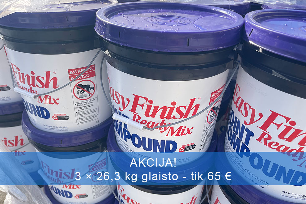 AKCIJA! 3 × 26,3 kg glaisto - tik 65 €